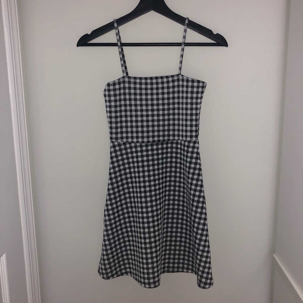 Black and White Checkered Dress